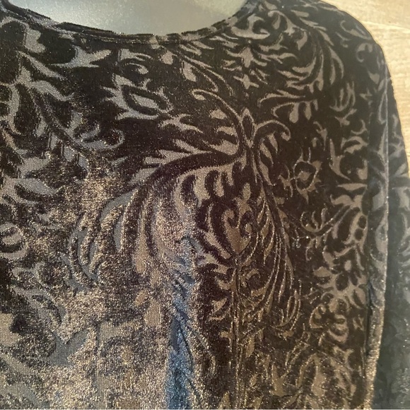 🛍️3/$30 Brochure‎ women’s textured velvet pullover top in size  3X - Picture 4 of 6